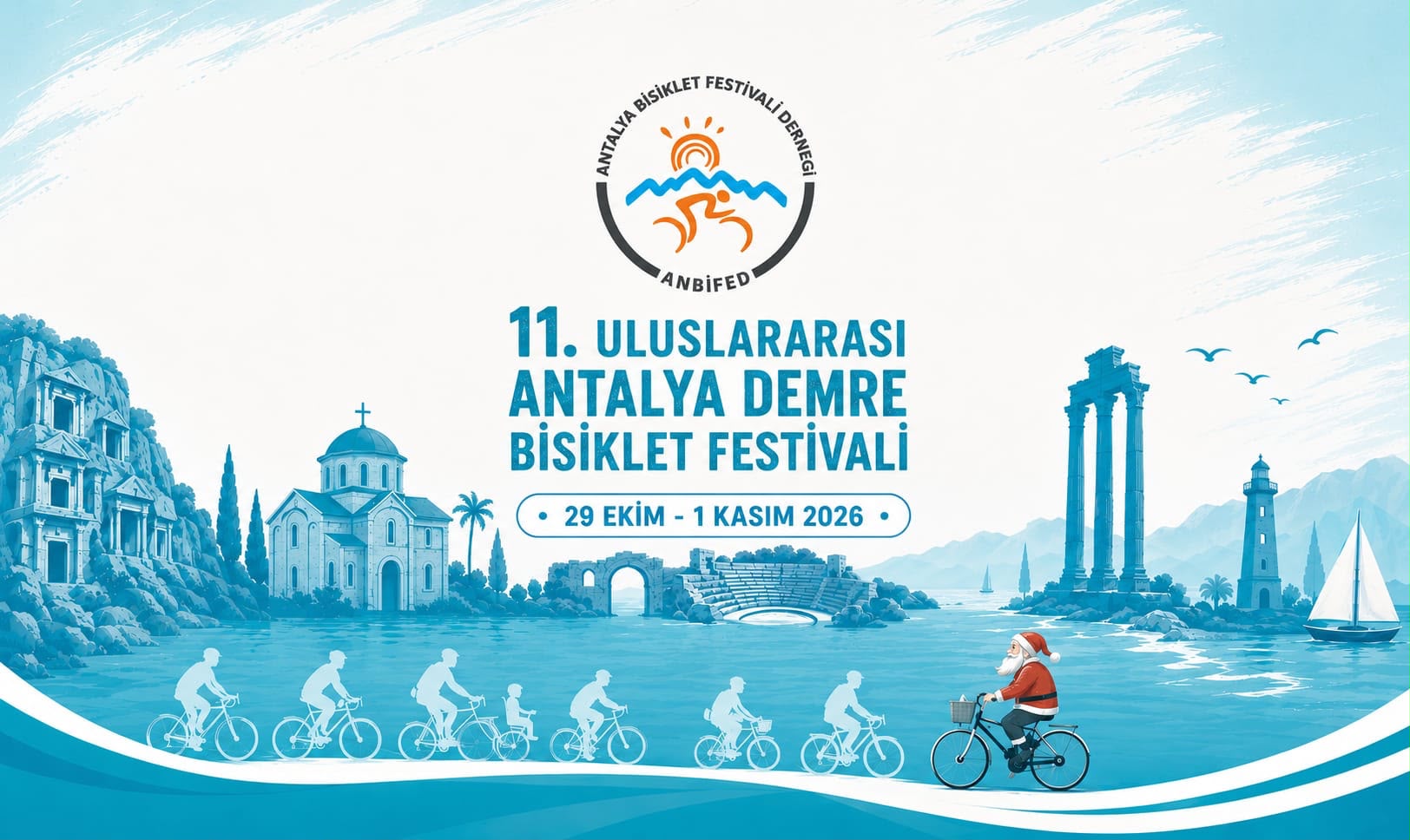 Noel Baba bu kez hediyelerle değil, bisikletiyle geliyor!